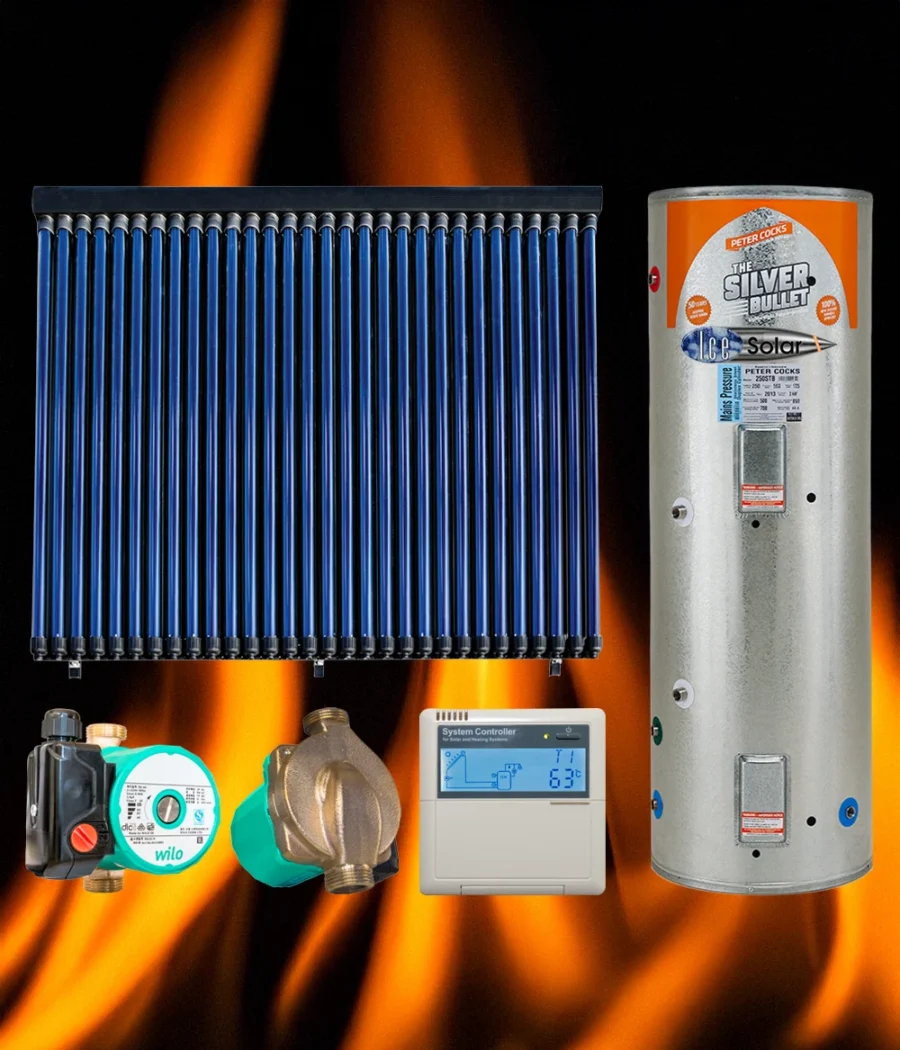 Solar panel hot water cylinder pump controller Product Package Deal wetback