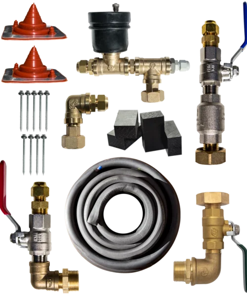 Solar install kit components