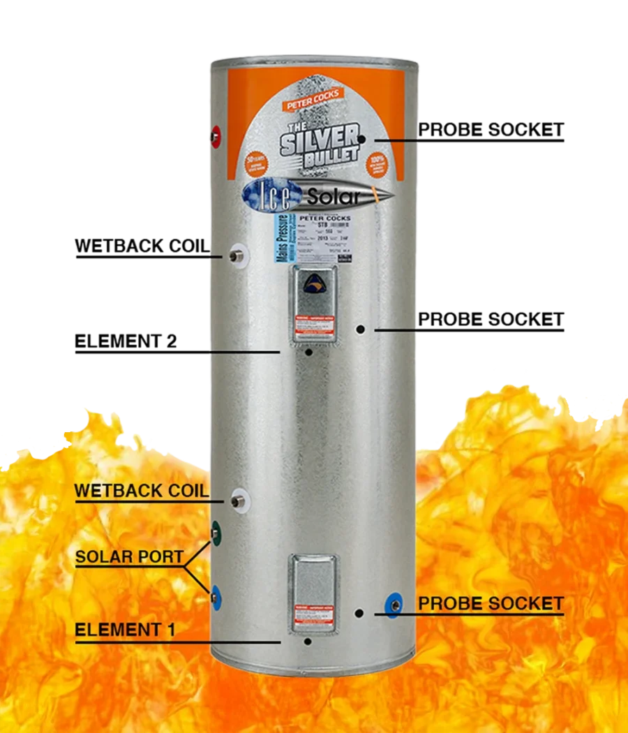 300L Mains Pressure Solar Wetback System - Image 4